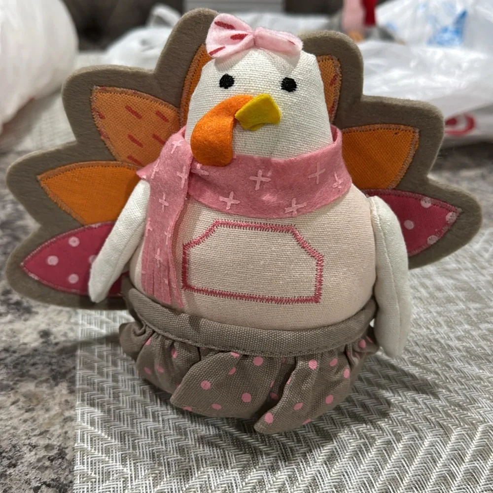 Target Home Decor Girl Turkey Thanksgiving Tabletop Doll Fall Autumn